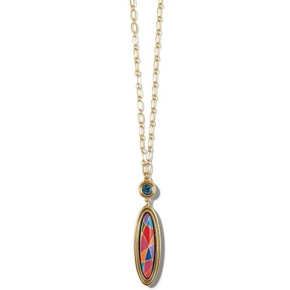 Colorful Geometric Pendant Necklace